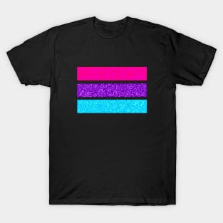 Bisexual Flag floral T-Shirt